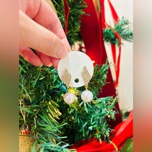 Pearl Rhinestone Earrings